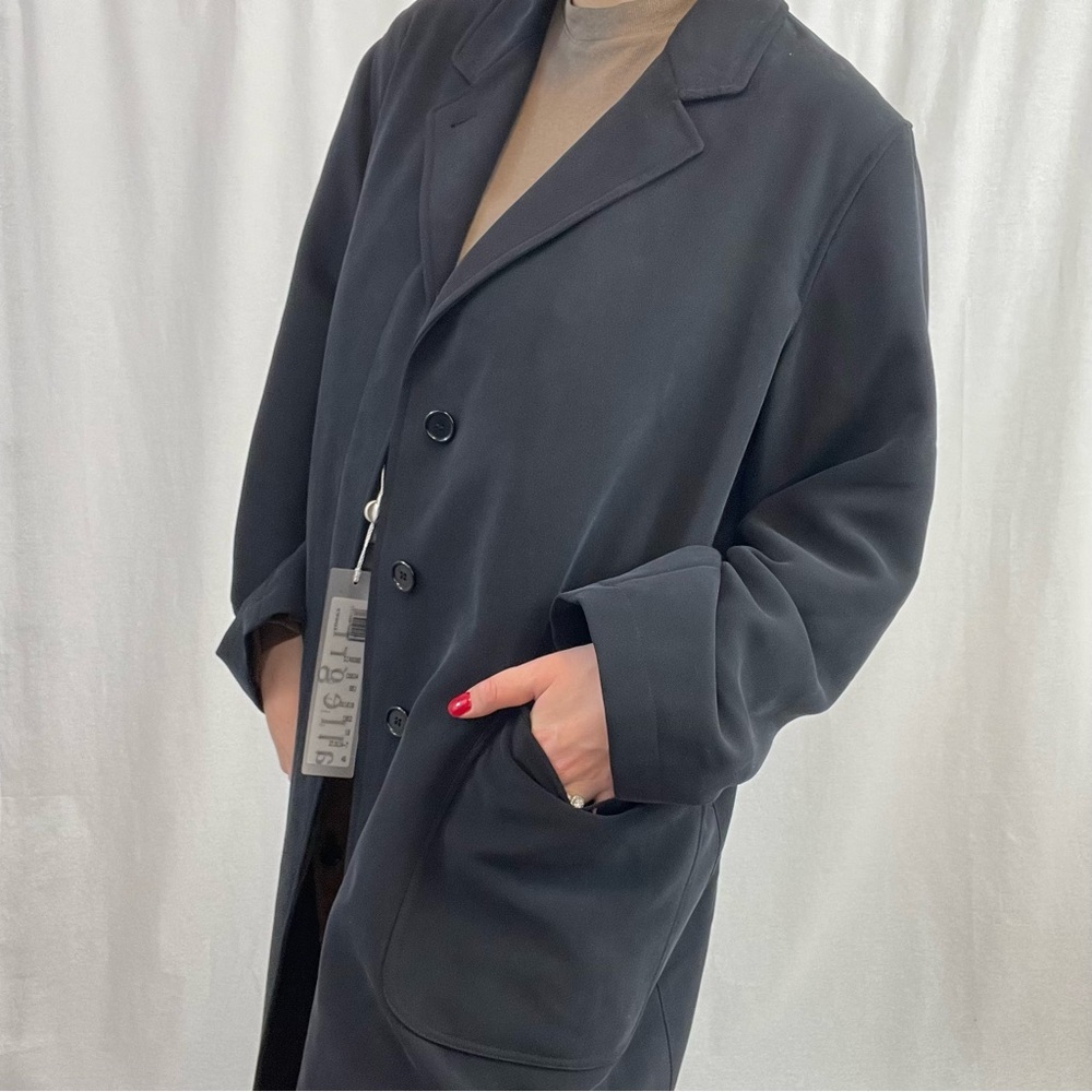 NWT Allegri Double Lined Navy Trench Coat size 10